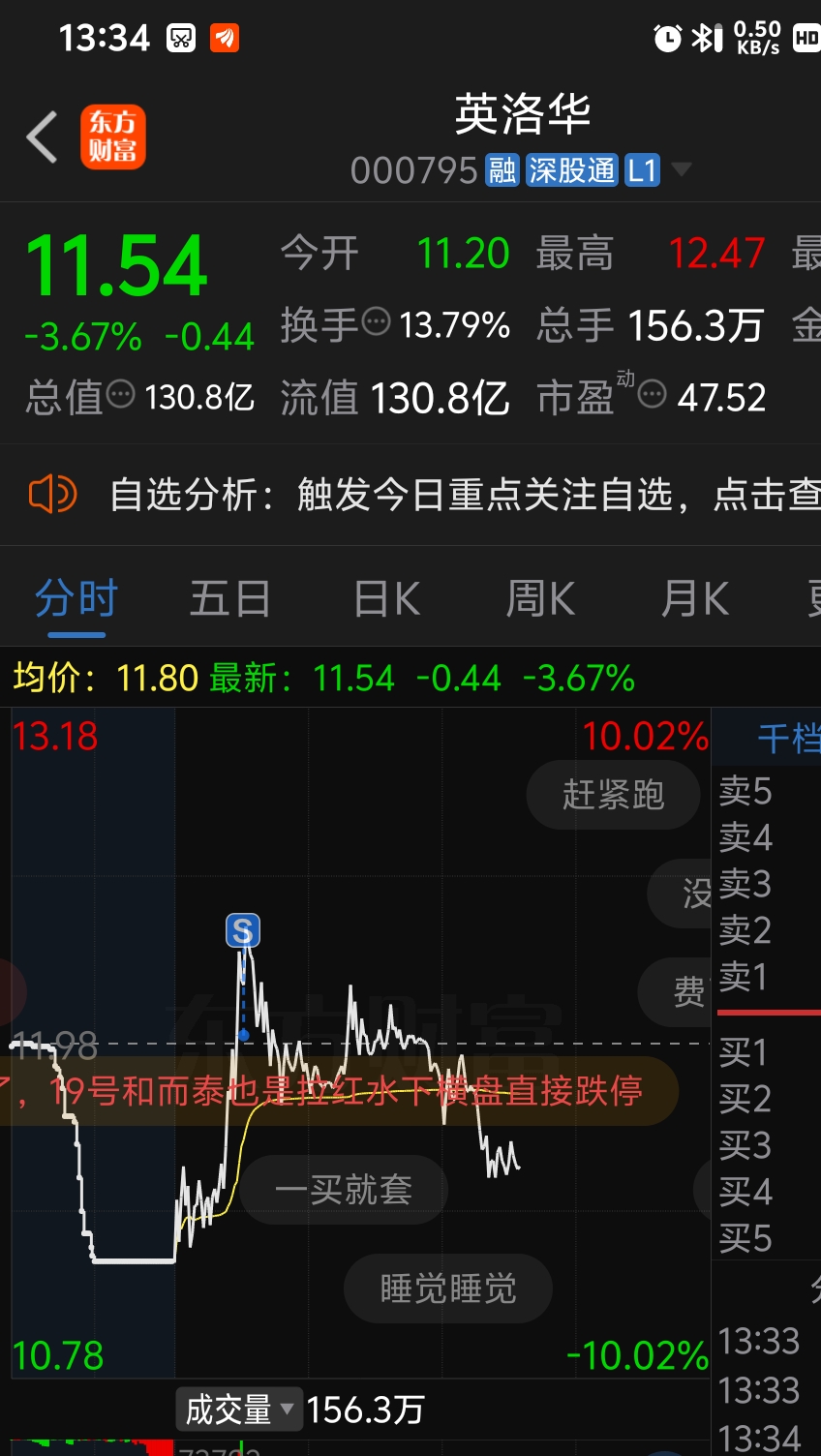 英洛華股票行情深度解析，英洛華股票行情全面解析